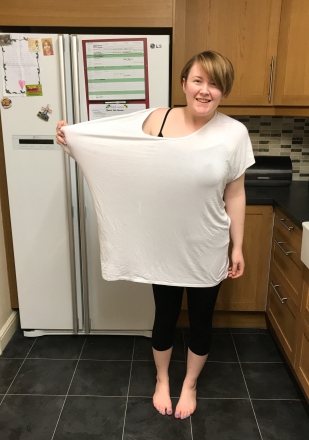 After weight loss in old t-shirt