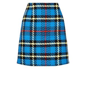 blue-bouclé-check-mini-skirt-
